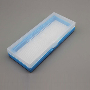 

LabTestKit 2PCS Portable Lab ABS Plastic Microscope Slide Storage Case Dispenser Box 50pcs Blank Slides Holder Brand New
