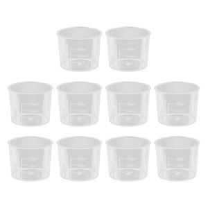 

LabTestKit 15ml Ruseable Clear Graduated Plastic Mixing Measuring Cups Beaker for Paint Resin Epoxy Art Kitchen Laboratory 10PCS Brand New