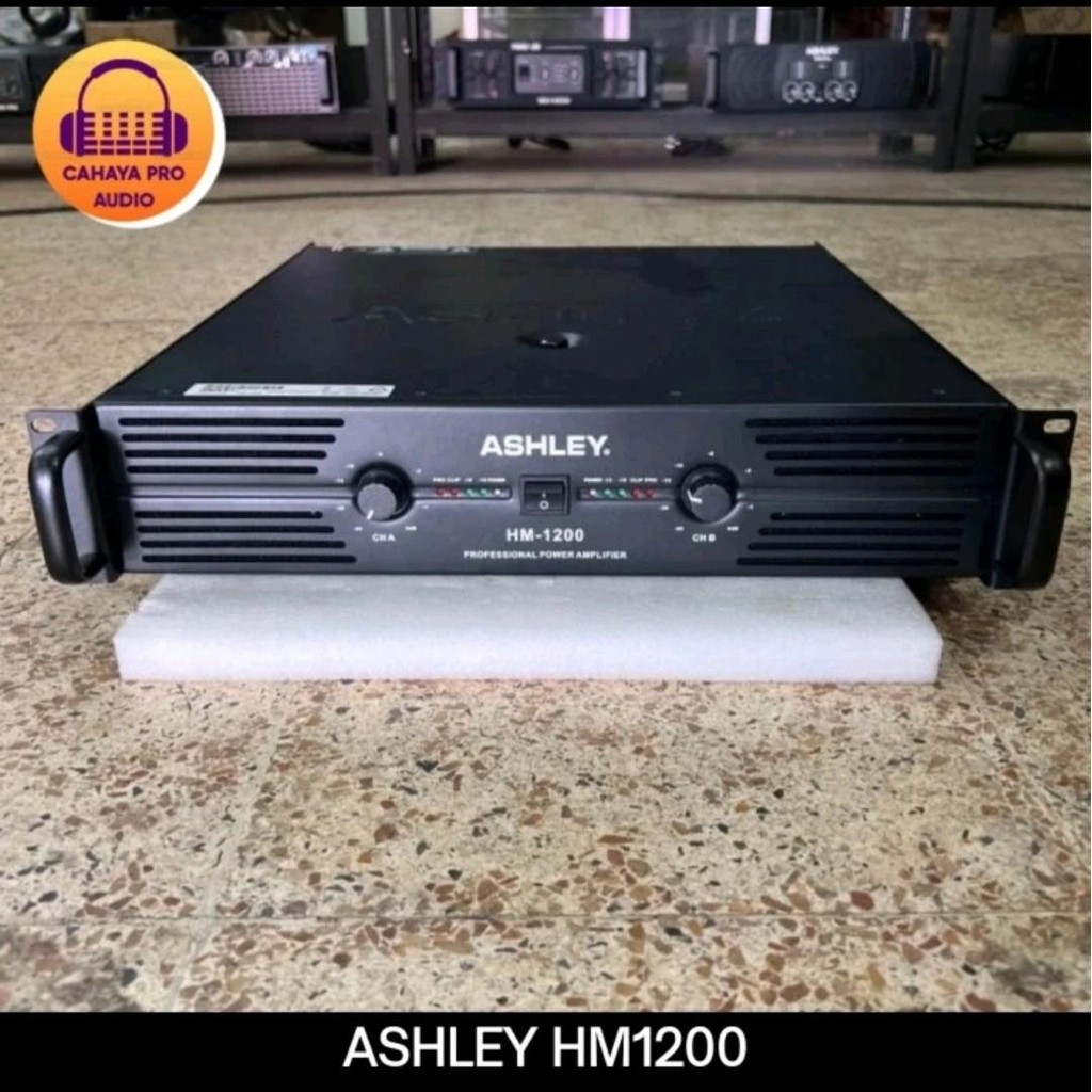 Power Amplifier Ashley HM1200 HM 1200 Original Class H Power Amplifier Ashley 1200 Watt