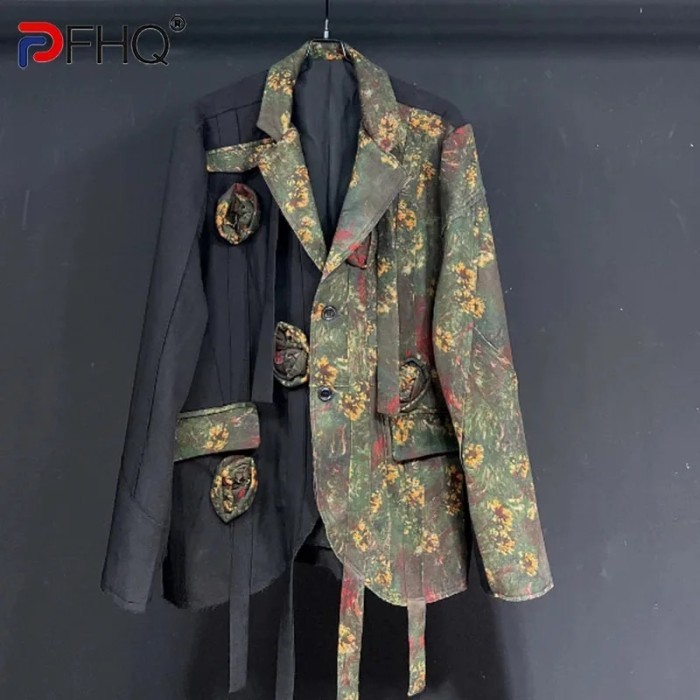 

AppleDezign PFHQ Men's Splice Flower Knitted Rose Oil Painting Printing Paint