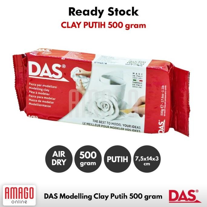

Promo PAKET DAS Clay 500gr Putih + 6 Alat ukir + Cat Acrylic 12 warna - kuas COD