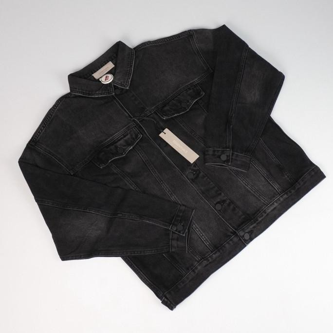 FEAR OF GOD FOG ESSENTIALS SS22 DENIM JACKET FADED BLACK STOK TERBATAS