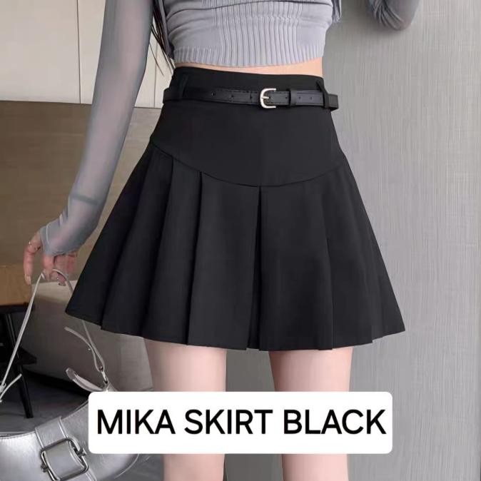 Milanberry Mika Skirt Rok Wanita Remaja Dewasa Seragam Sekolah Anime Jepang Korea Fashion Nagitastor