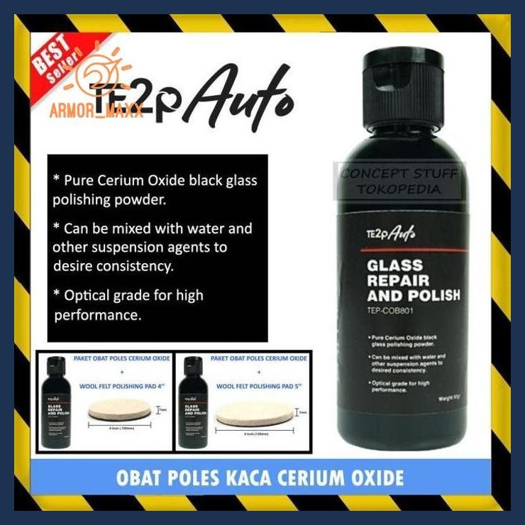 Obat Cerium Oxide Poles Penghilang Baret Kusam Kerak Jamur Kaca Mobil