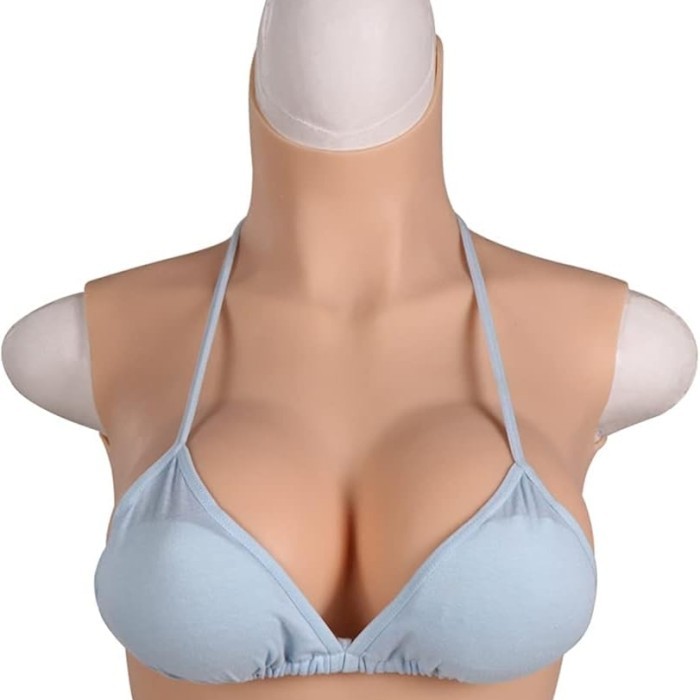 

realistic silicone fake breast crossdresser cancer / silikon bodysuit