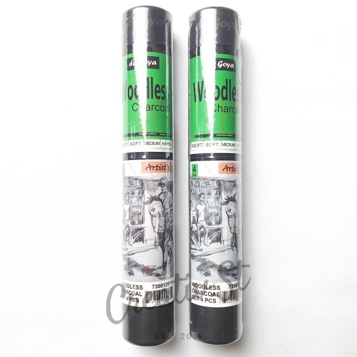 

BRG BARU De Goya Non Wood Charcoal Woodless Graphite Pensil Sketsa Arang