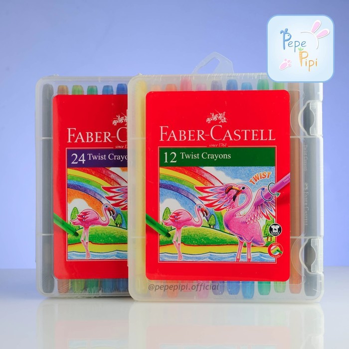 

TERMURAH Crayon Faber Castell Twist 12 Colour Crayons Krayon Putar 12 Warna