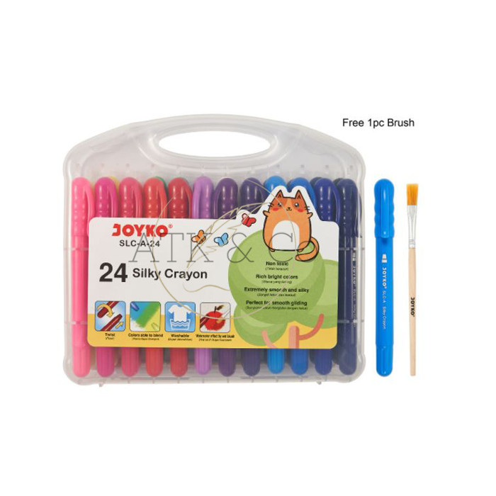 

SALE Silky Crayon 24 Colors - Krayon Halus Joyko SLC-A-24 Warna
