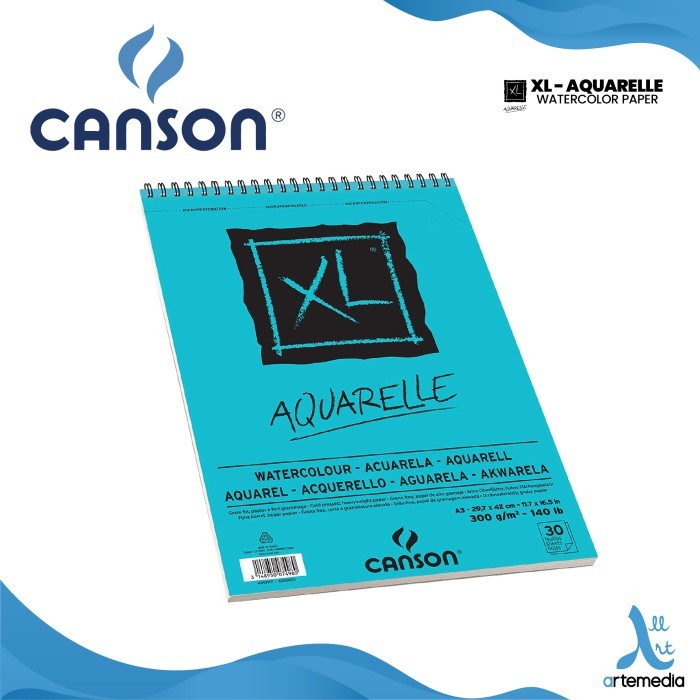 

HOT PROMO Canson XL Aquarelle Watercolor Paper Wirebound Sketchbook Kertas Cat Air