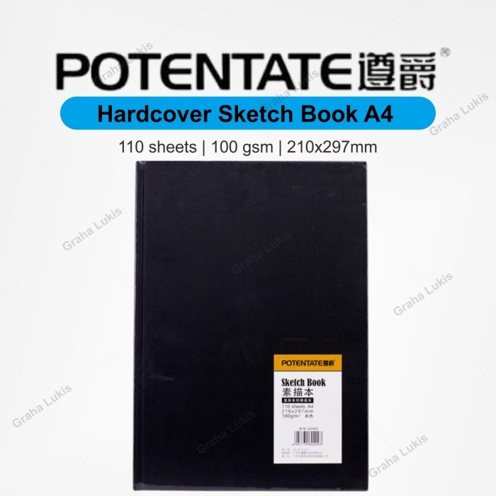 

SALE Potentate Sketchbook A4 Hard Cover (110 sheets - 100gsm)