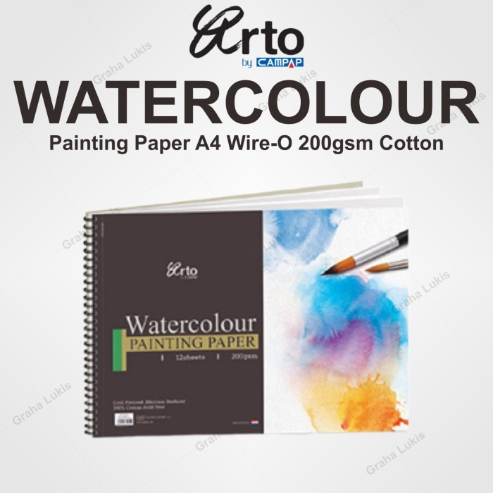 

JUAL Arto Watercolour Paper A4 Wire O - 200gsm - Cotton