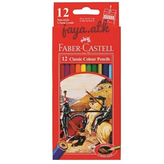 

HOT PROMO PENSIL WARNA FABER CASTELL 12 WARNA CLASSIC PANJANG PENSIL WARNA 12 C
