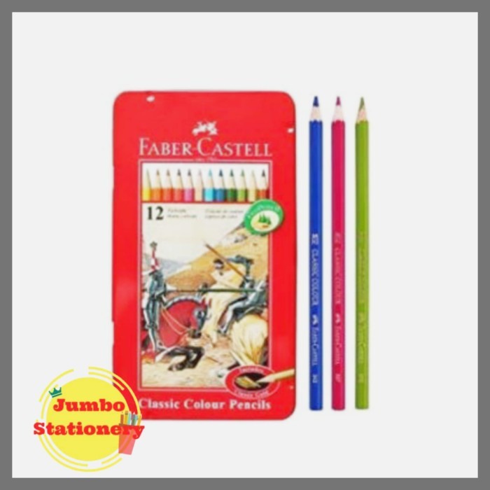 

HOT SALE Pensil Warna Faber Castell Tin Case Classic 12 Warna Pensil Gambar