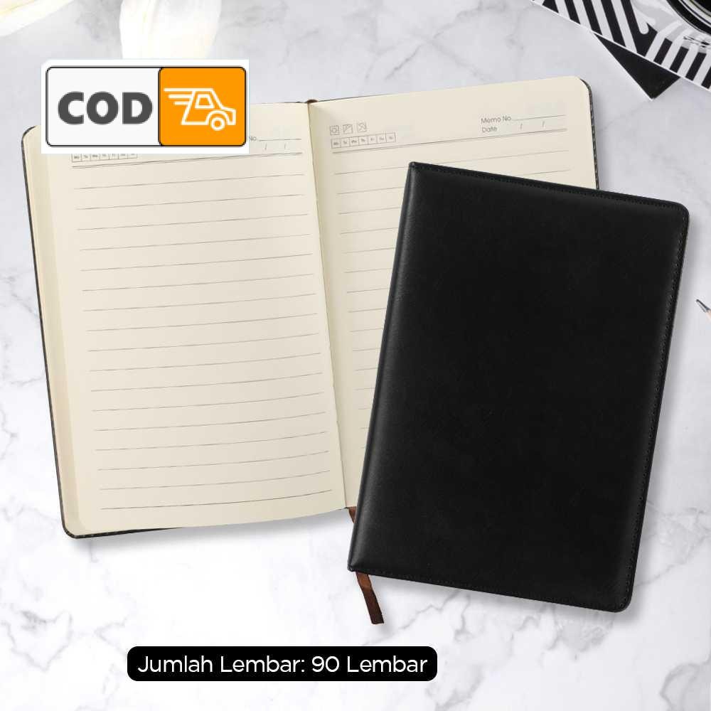 

Buku Catatan Kuliah Kantor Jurnal Hardcover Notebook Diary 72GSM 180 Halaman Cover Kulit Elegan