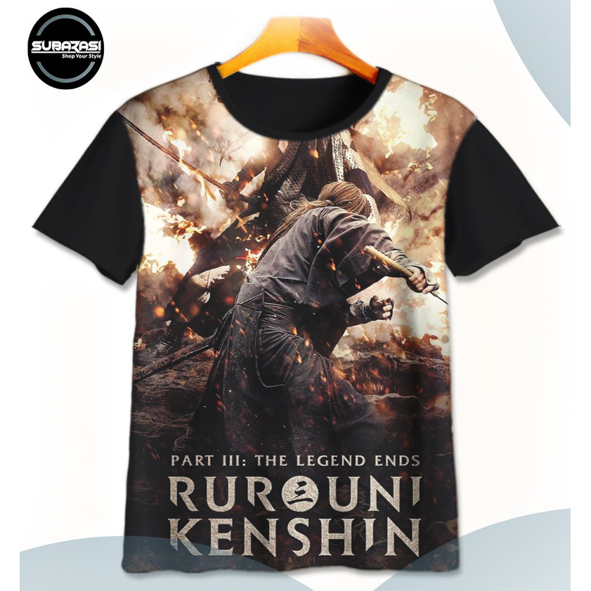 Baju Kaos Anak Samurai X Kenshin Batosai SamuraiX-2-designWD Unisex - SUBARASI STORE