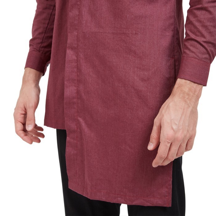 Murah VM Gamis Merah Maroon Baju Koko Jumbo Pria Maroon Gamis Pakistan Non COD