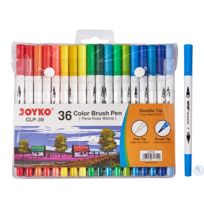 

TERBARU JOYKO - Color Pen CLP-39 - Brush Pen 36 Warna - Set BISA GOSEND!