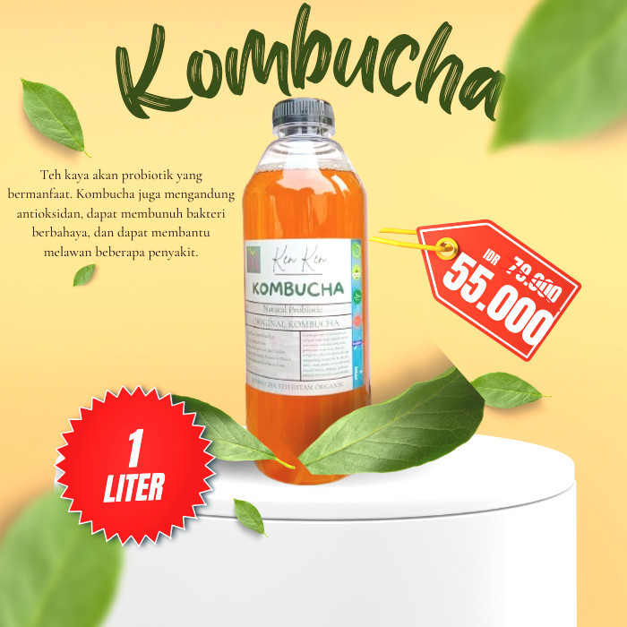 

Promo kombucha minuman kesehatan probiotik untuk kesehatan usus 1 liter