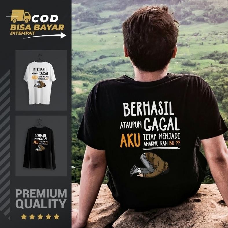 Promo Kaos Kata Berhasil Atau Gagal Kaos Distro