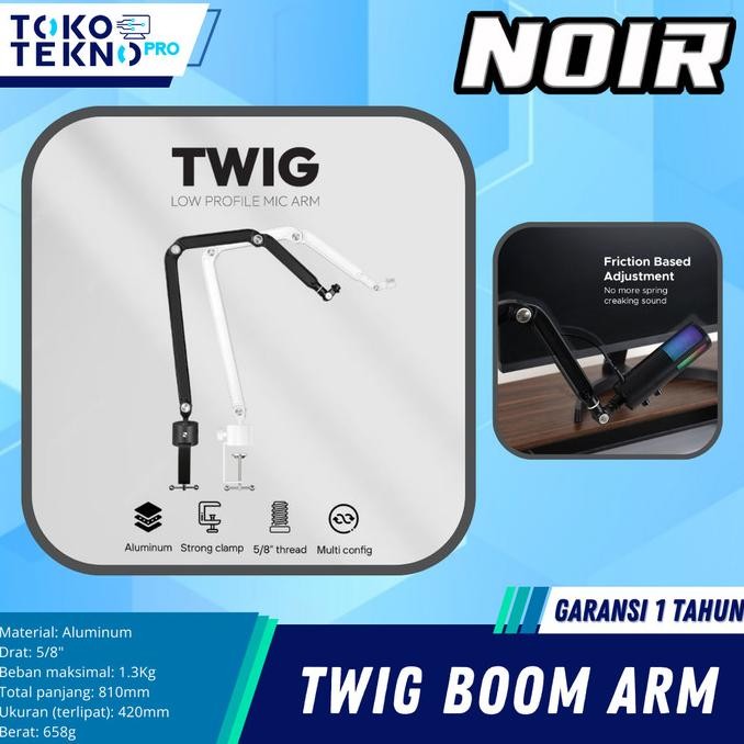 Grosir Noir Twig Low Profile Mic Arm With Alumunium Base Garansi Resmi