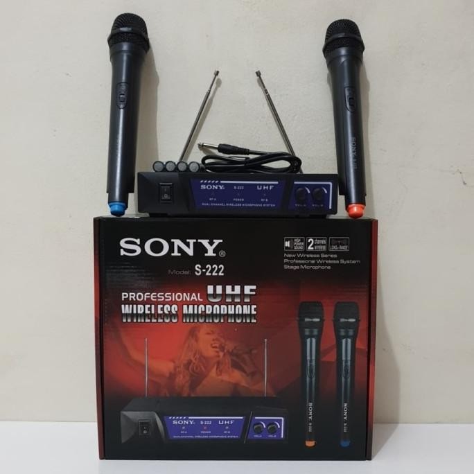 Grosir Mic Wireless Sony S-222 / S222 Microphone Wireless Handheld