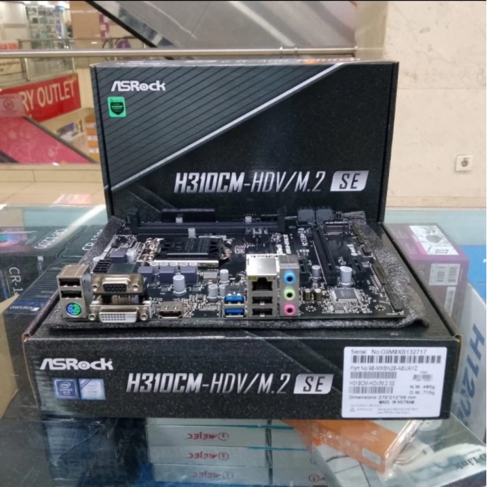 Dijual PAKET MOBO ASROCK H310 + i5 9500