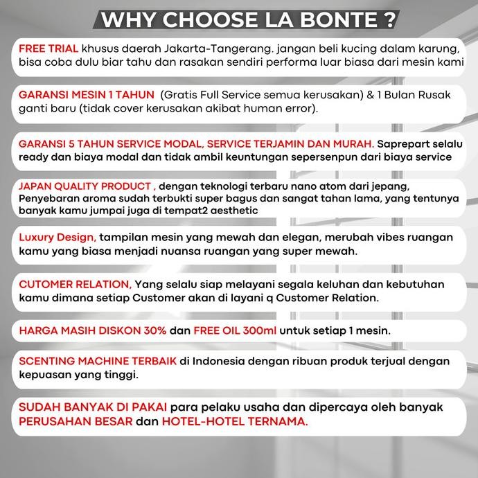 Labonte Diffuser Scenting Mesin Pewangi Ruangan Hotel Difuser Otomatis Original Dan Terpercaya