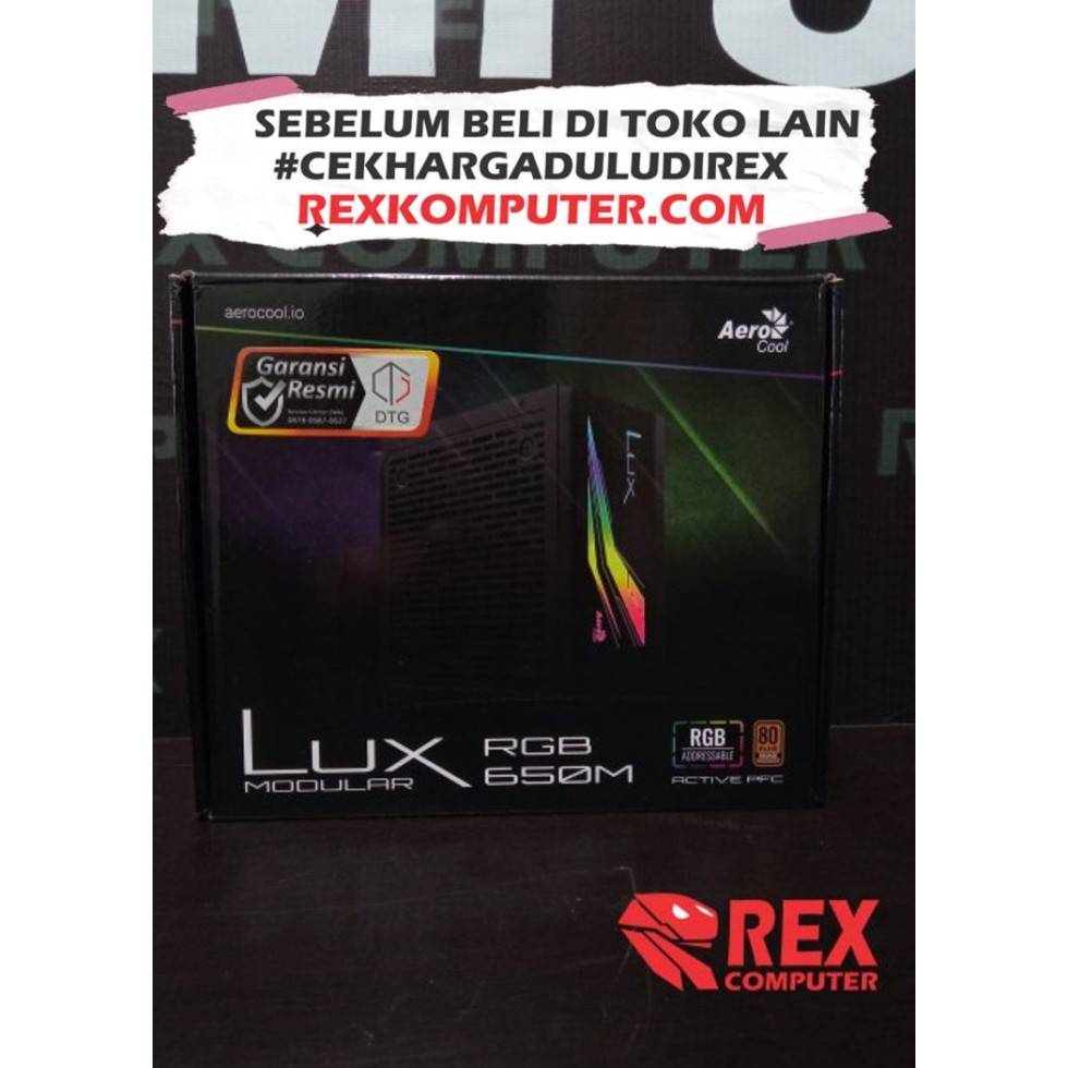 PSU AEROCOOL LUX RGB 650W MODULAR