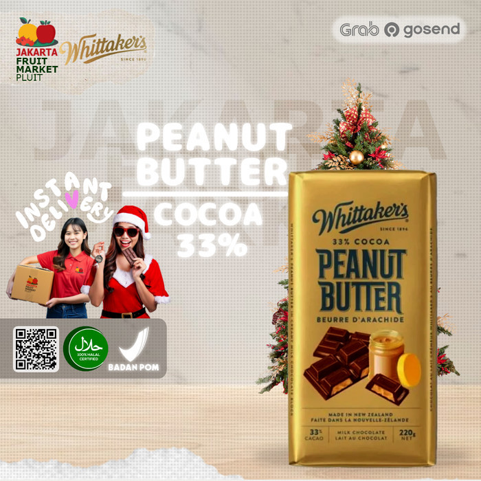

(COKELAT) WHITTAKERS PEANUT BUTTER 220G