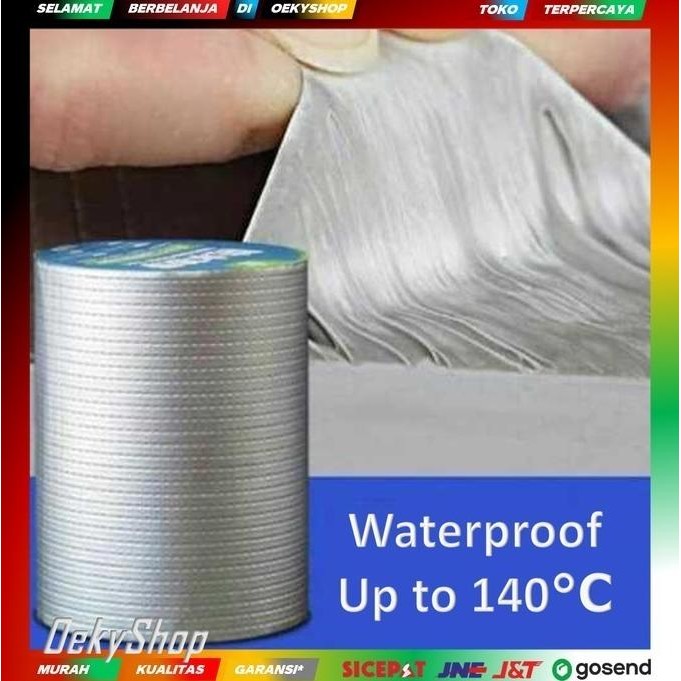 

LAKBAN ALUMINIUM FOIL ADHESIVETAHAN AIR PANAS WATERPROOF 30CM X 5M ASLI