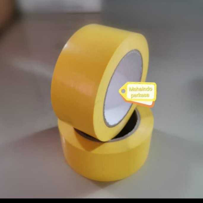 

FLOOR MAKING TAPE YELLOW#LAKBAN LANTAI KUNING SIZE 2IN X 33MTR ASLI
