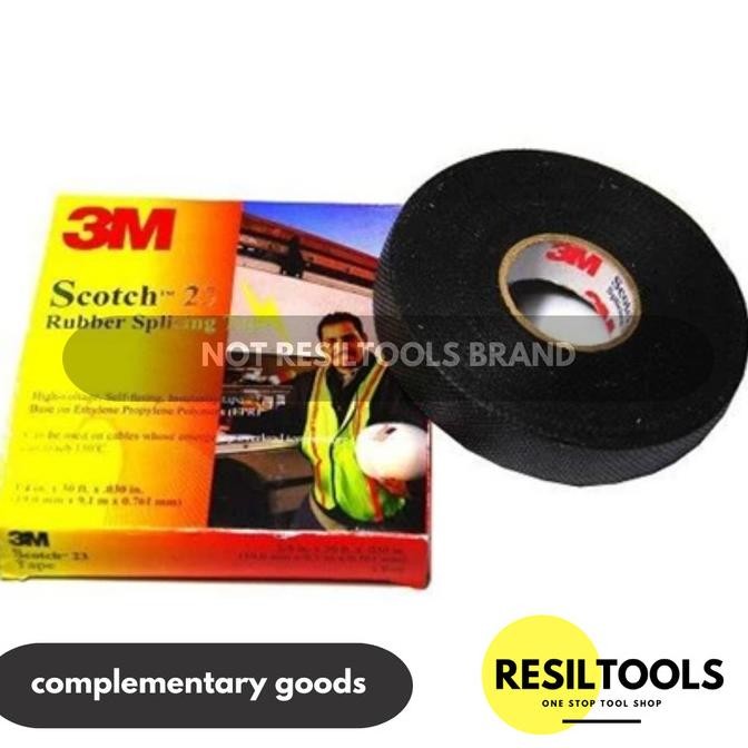 

ISOLASI LISTRIK KARET 3M SCOTCH 23 RUBBER SPLICING TAPE LAKBAN SOLATIP ASLI