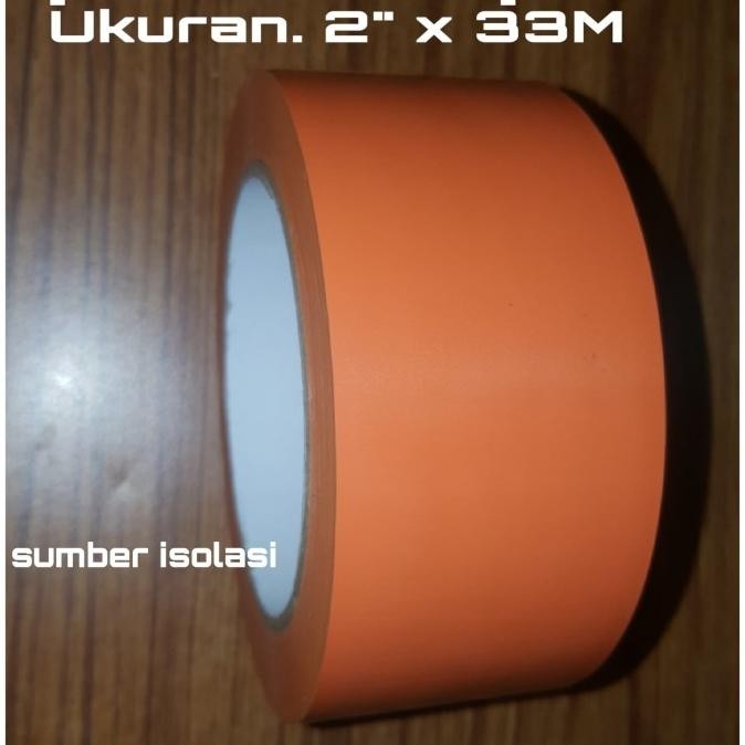 

LAKBAN LANTAI KM ISOLASI 48MM X 33M ORANYE FLOOR MARKING TAPE KM ASLI
