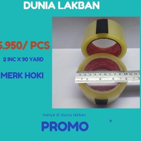 

LAKBAN HOKI TAPE 48 90YARD 1 DUS KHUSUS GOJEK / GRAB ASLI