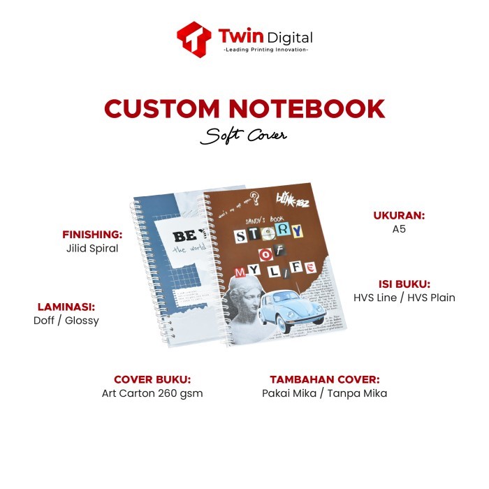 

SALE Cetak Notebook Agenda Custom Softcover
