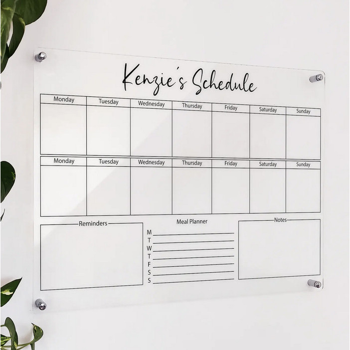 

JUAL Daily Planner Akrilik Modern Wall Planner Acrylic Dinding