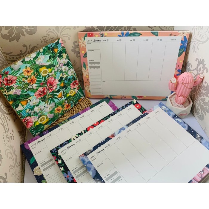 

JUAL WEEKLY PLANNER FLOWER