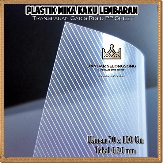 

HRG DISKON Plastik Mika Bening Sampul Cover Agenda Garis Lembaran 70x100cm 0.5mm