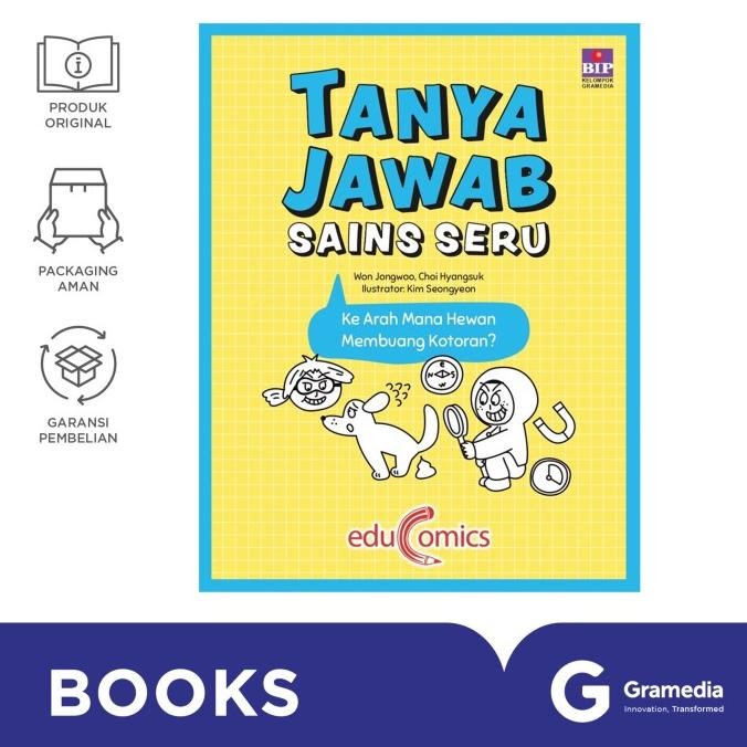 

New Gramedia Buku Seri Tanya Jawab Sains Seru: Ke Arah Mana Hewan Membuang Kotoran (Won Jongwoo)