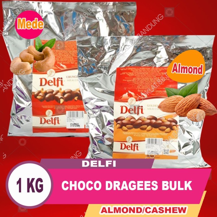 

COKELAT DELFI - GOLDEN ALMOND - 1 KG - COKLAT KILOAN - CHOCHO DRAGEES