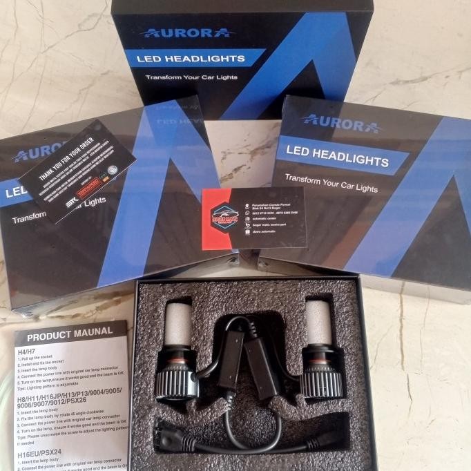 Lampu Led H7 Headlight Bulb Aurora G10 Original Mobil Fiesta Bmw Mercy Mercedes Volvo Mazda 3 6 Cx7 
