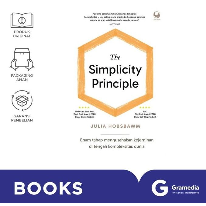 

New Gramedia Buku The Simplicity Principle : Enam Tahap Mengusahakan Kejernihan di Tengah Kompleks ( Julia Hobsbawm)