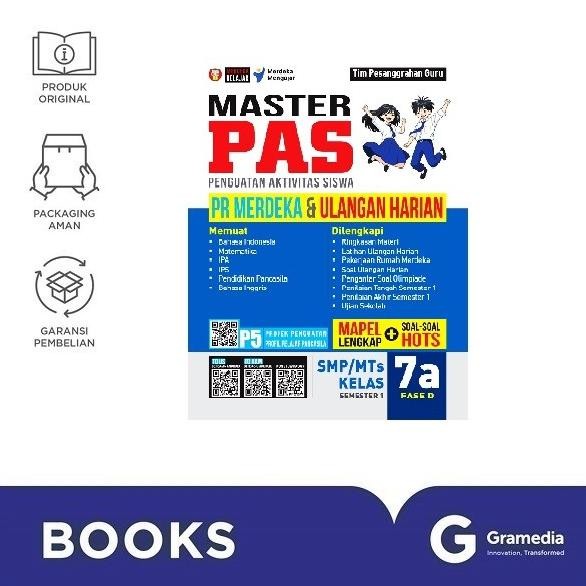 

New Gramedia Buku Smp/Mts Kls.7A Fase D Master Pas : Kur.Merdeka
