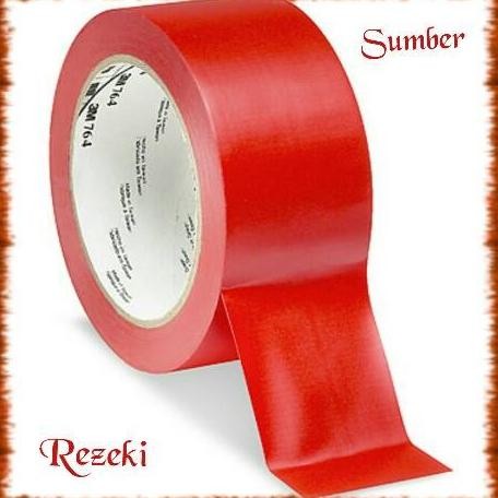 

3M LAKBAN LANTAI 764 RED 2"IN X 33M FLOOR MARKING TAPE 764 ASLI