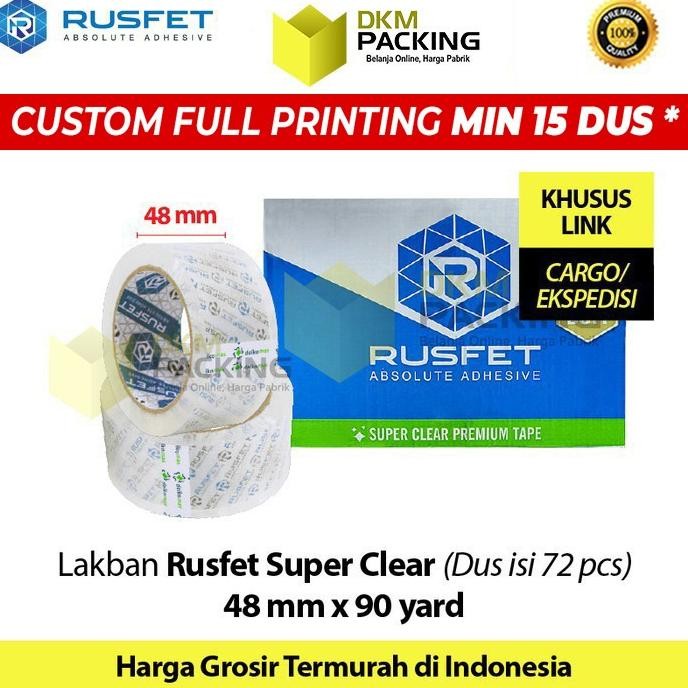 

LAKBAN 48MM X 90YARD RUSFET PLAKBAN ISOLASI OPP PREMIUM TERMURAH /DUS ASLI