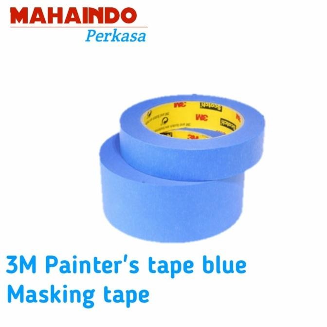 

3M LAKBAN KERTAS 2080 / MASKING TAPE BIRU / BLUE TAPE ISOLASI KERTAS ASLI