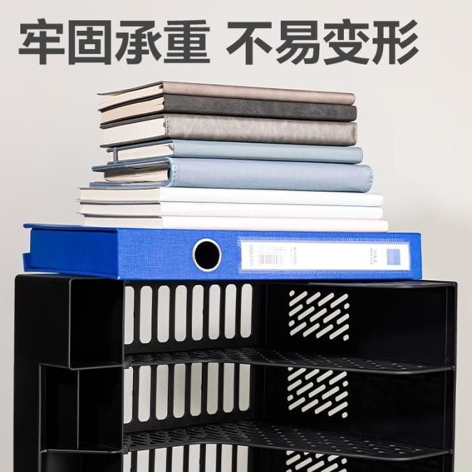 

Deli File Box / File Tray / File Organizer / Rak Box / Rak Penyimpanan Pena / Rak File Bahan Plastik 3/4 Sekat 984Xbes