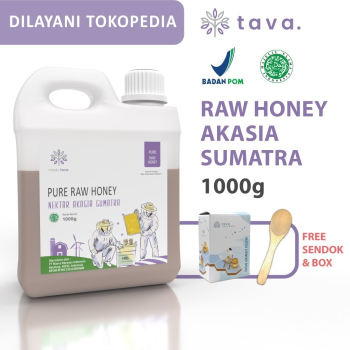 

Madu Murni Asli Tava 1kg Nektar Akasia Sumatra 100% Pure Raw Honey