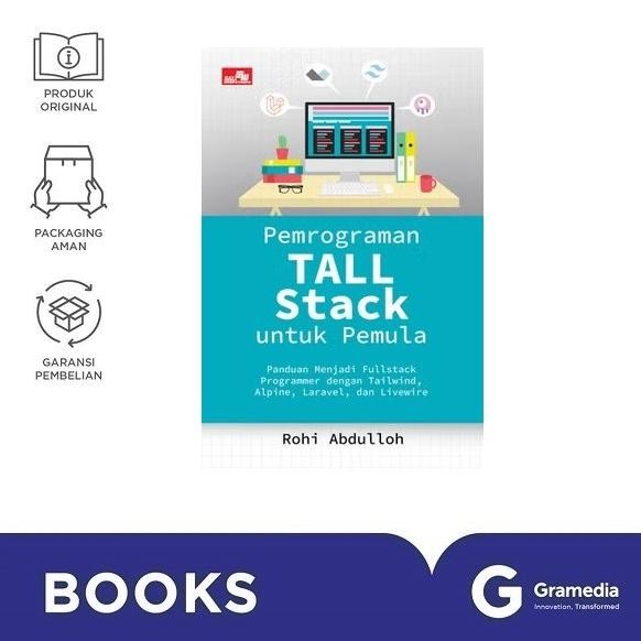 

New Gramedia Buku Pemrograman Tall Stack Untuk Pemula