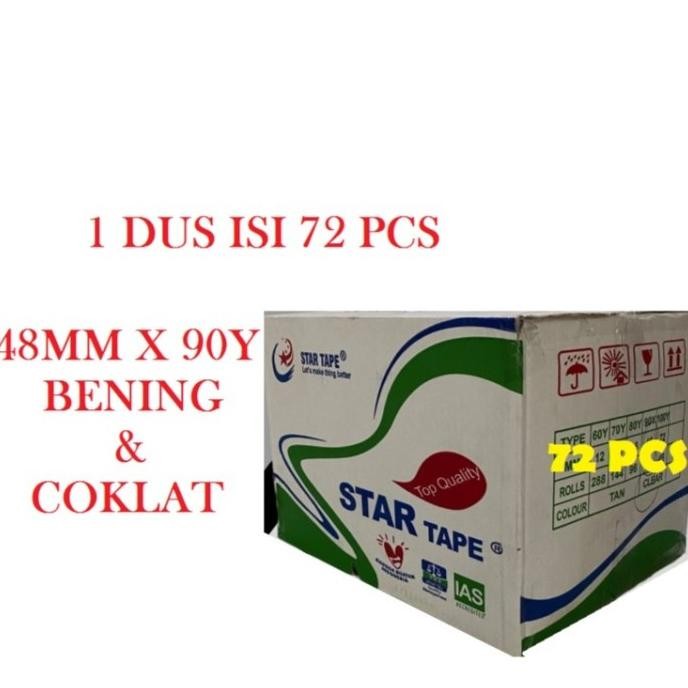 

LAKBAN BENING COKLAT BODHI TAPE UK 48 MM X 90 YARD 1 DUS ISI 72 PCS ASLI